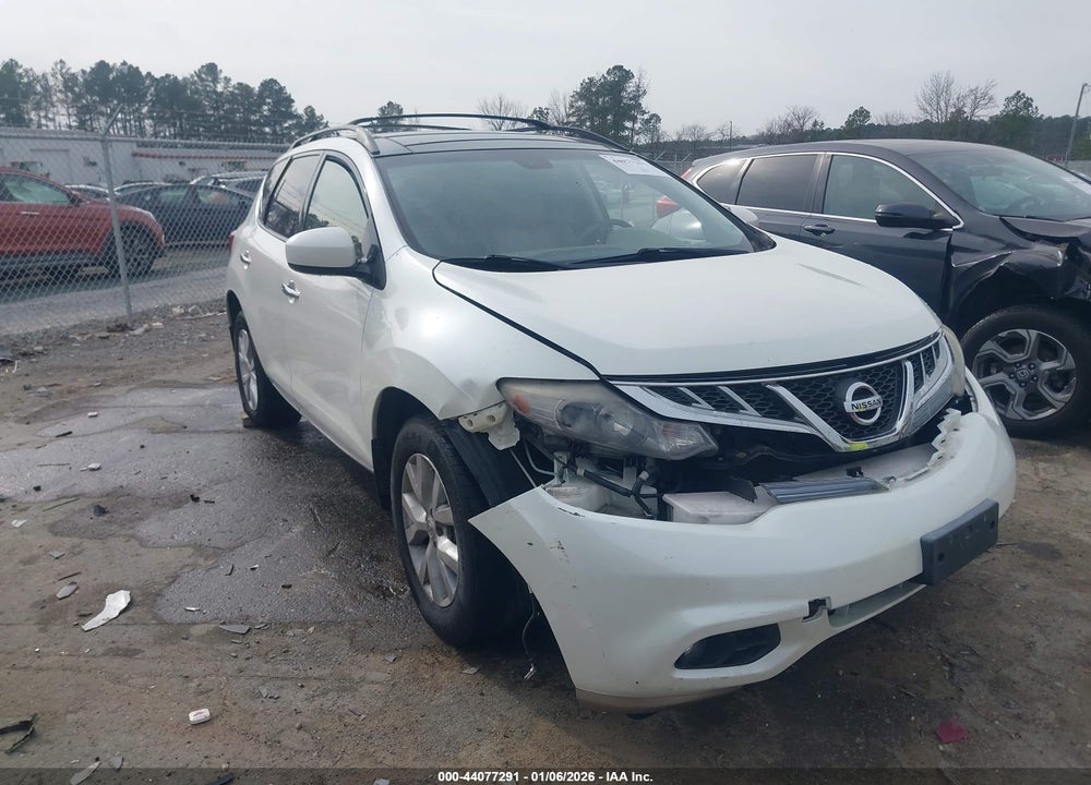 2012 NISSAN MURANO SL VIN: JN8AZ1MW2CW213858