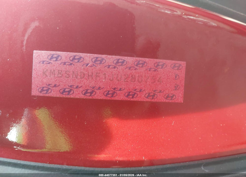 2018 HYUNDAI SANTA FE SE VIN: KM8SNDHF1JU280754