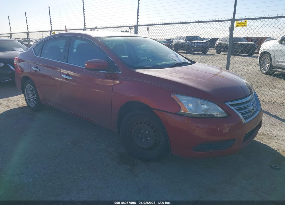 2014 NISSAN SENTRA S VIN: 3N1AB7AP2EY255302