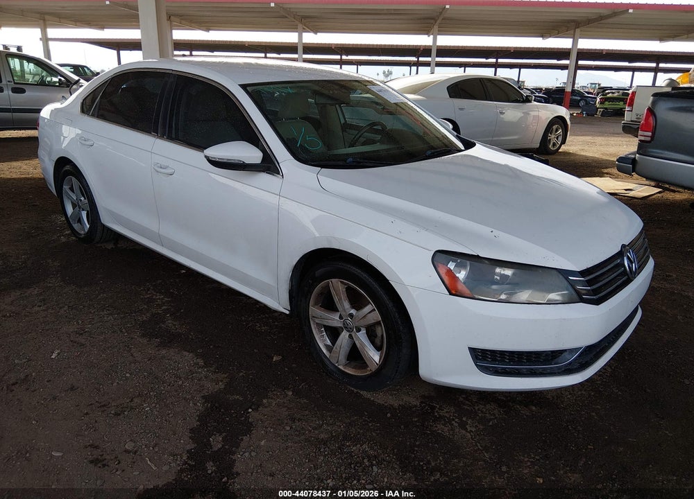 2012 VOLKSWAGEN PASSAT 2.5L SE VIN: 1VWBP7A36CC095430