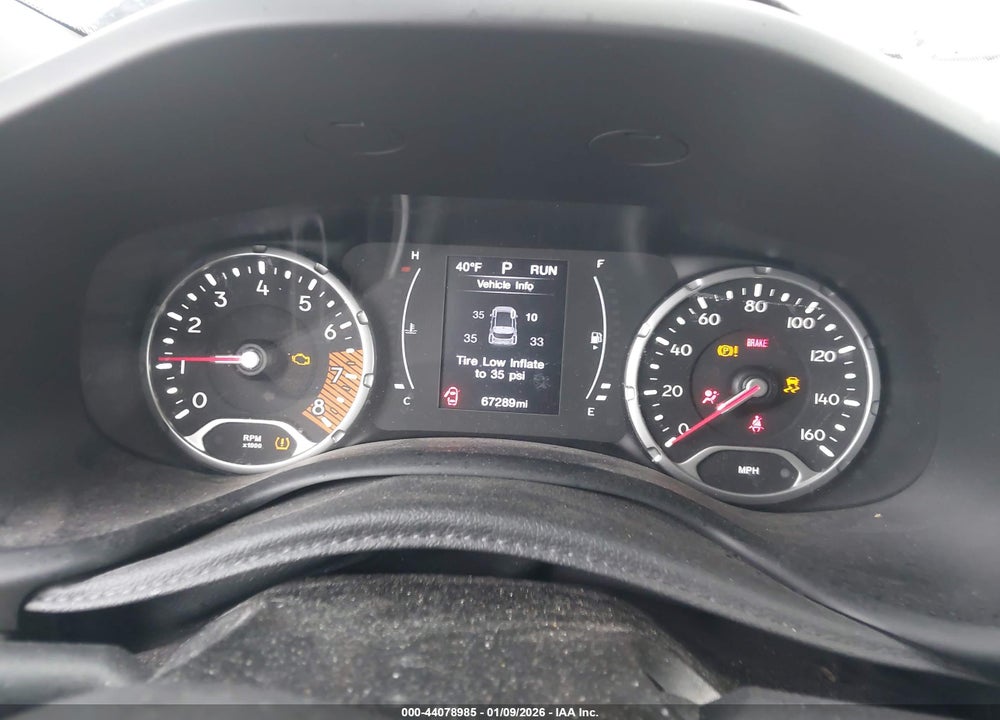 2019 JEEP RENEGADE LATITUDE FWD VIN: ZACNJABB2KPK31127