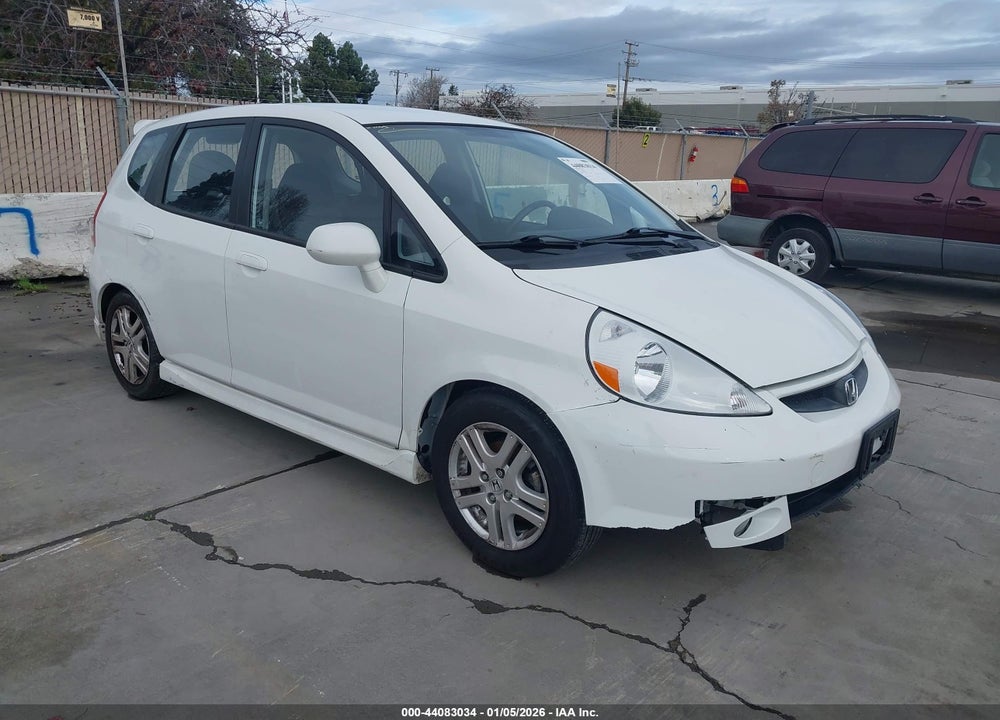 2007 HONDA FIT SPORT VIN: JHMGD38657S019380