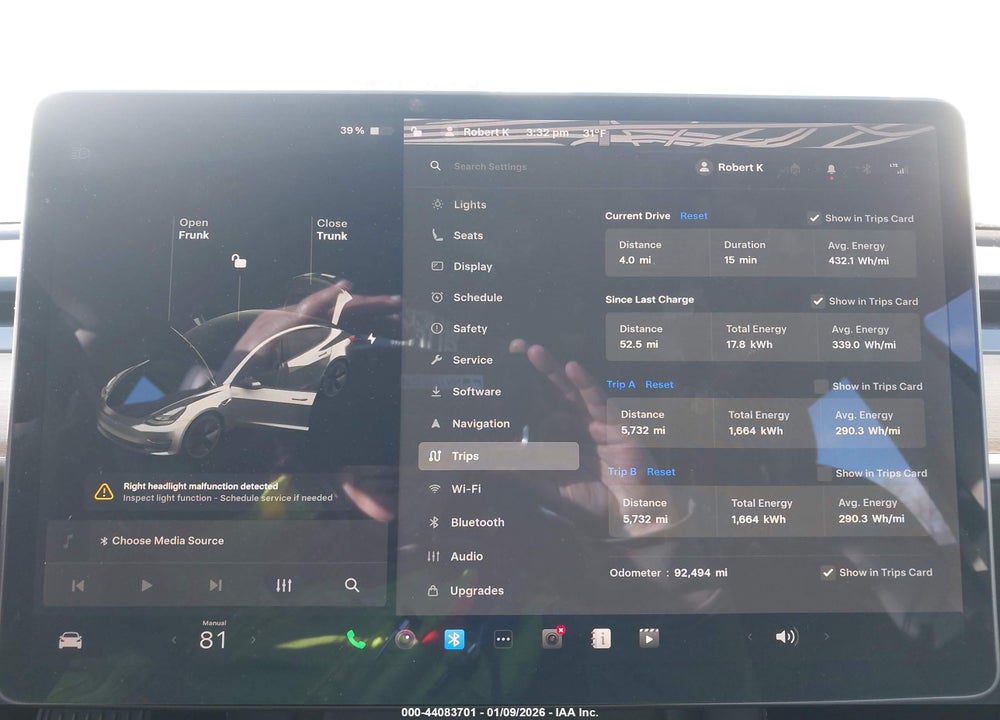 2021 TESLA MODEL 3 LONG RANGE DUAL MOTOR ALL-WHEEL DRIVE VIN: 5YJ3E1EB3MF074065