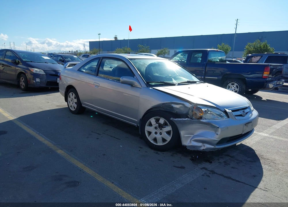 2001 HONDA CIVIC EX VIN: 1HGEM22961L092170