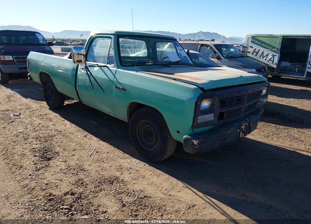 1991 DODGE D-SERIES D200/D250 VIN: 1B7KE26ZXMS304555