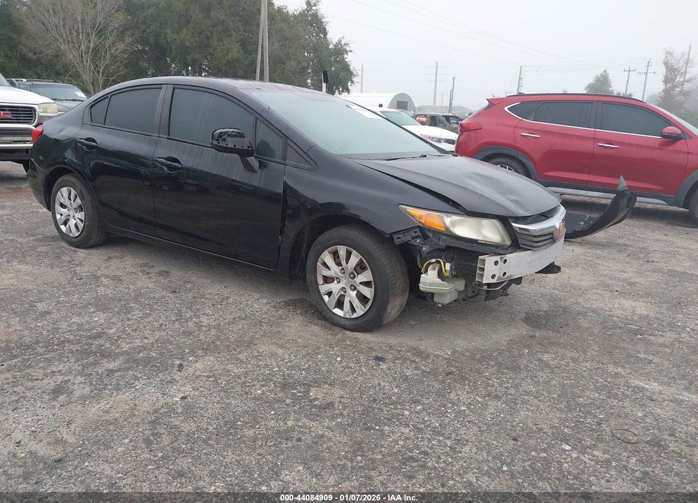 2012 HONDA CIVIC LX VIN: 19XFB2F59CE108230