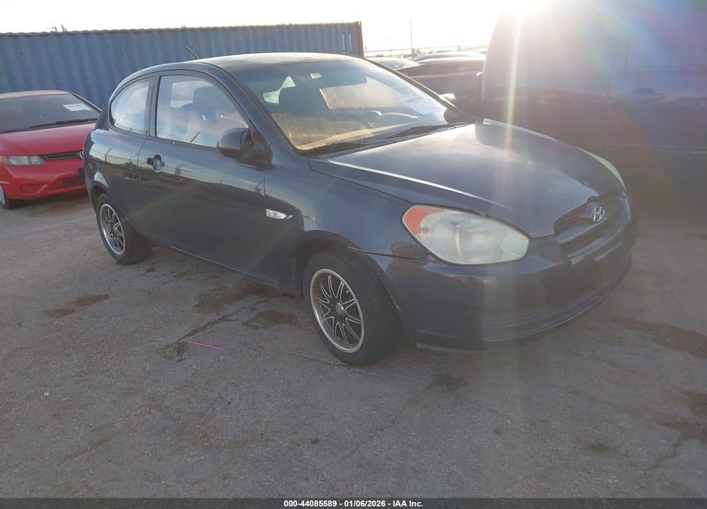 2007 HYUNDAI ACCENT GS VIN: KMHCM36C47U054419