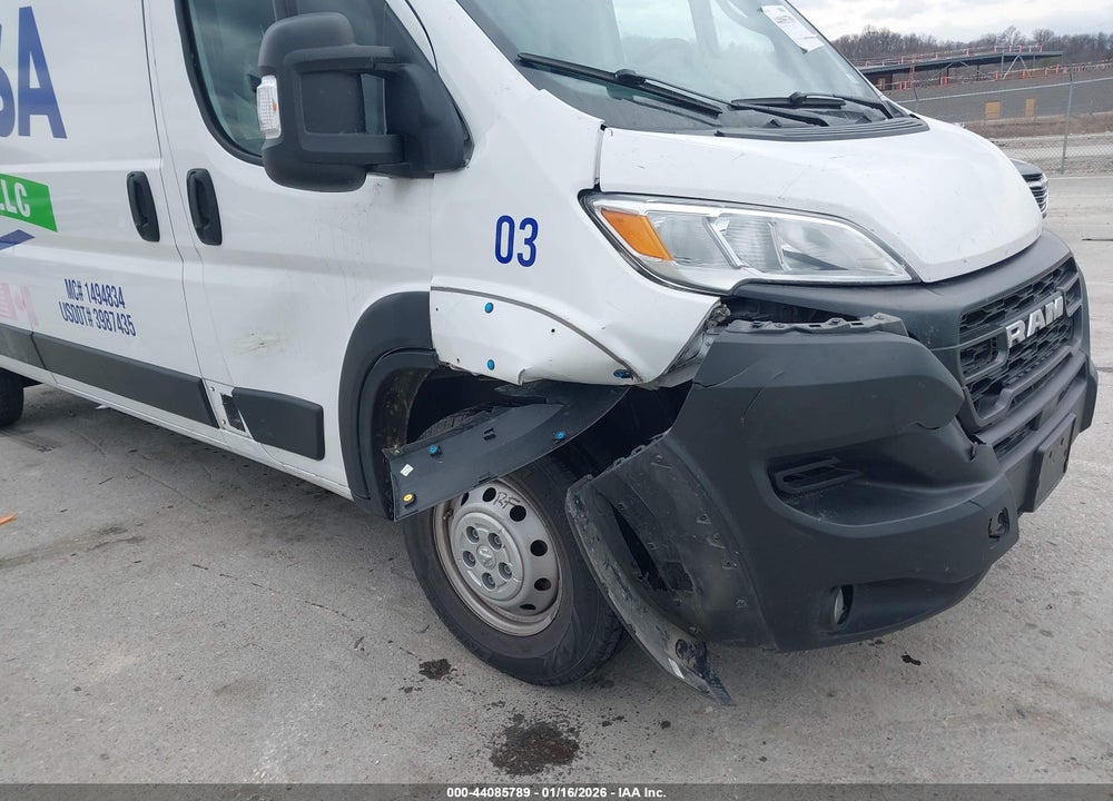 2023 RAM PROMASTER 2500 HIGH ROOF 159 WB VIN: 3C6LRVDG5PE510831