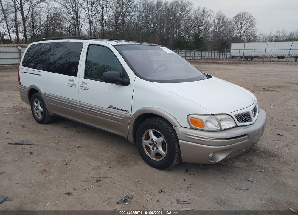 2001 PONTIAC MONTANA M16 W/1SF PKG. VIN: 1GMDX03E21D250074