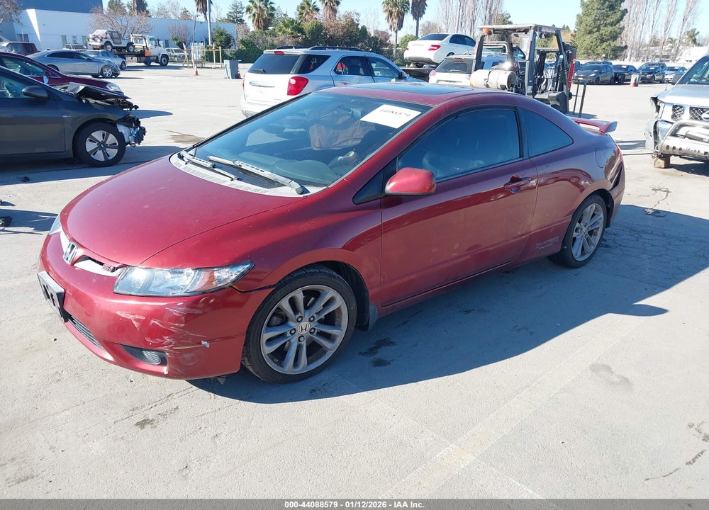 2008 HONDA CIVIC SI VIN: 2HGFG21538H700938
