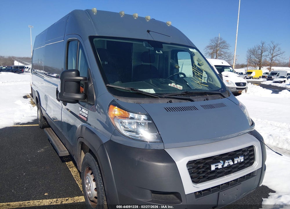 2019 RAM PROMASTER 3500 CARGO VAN HIGH ROOF 159 WB EXT VIN: 3C6URVJG2KE558188