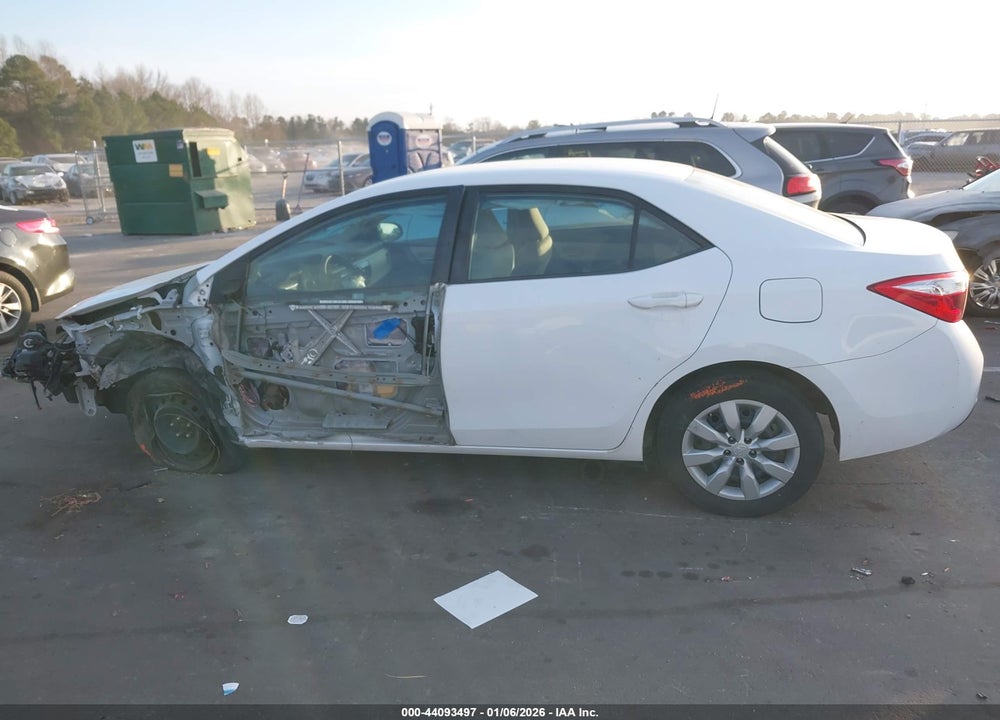 2016 TOYOTA COROLLA LE VIN: 2T1BURHE9GC483814