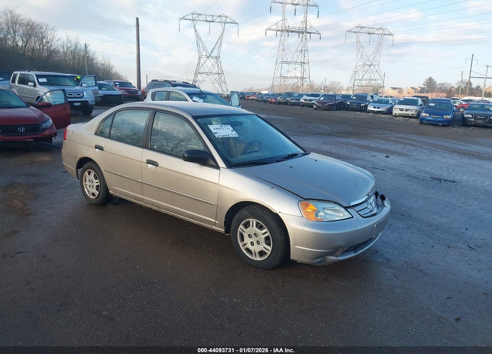 2001 HONDA CIVIC LX VIN: 2HGES16531H616279