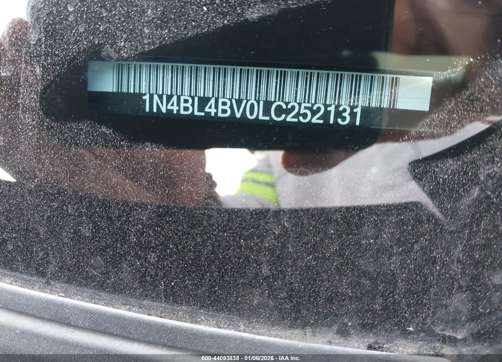 2020 NISSAN ALTIMA S FWD VIN: 1N4BL4BV0LC252131