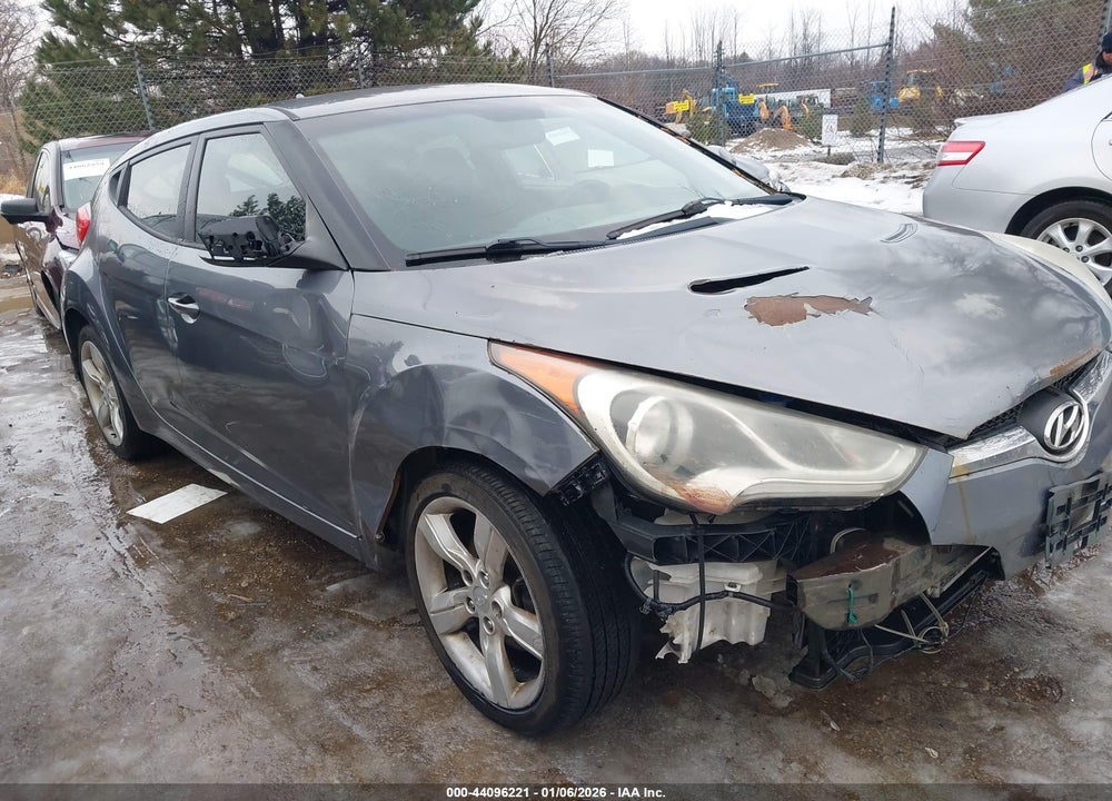 2013 HYUNDAI VELOSTER BASE W/BLACK VIN: KMHTC6AD4DU146078