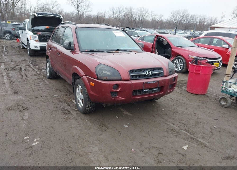 2005 HYUNDAI TUCSON GL VIN: KM8JM12BX5U078715