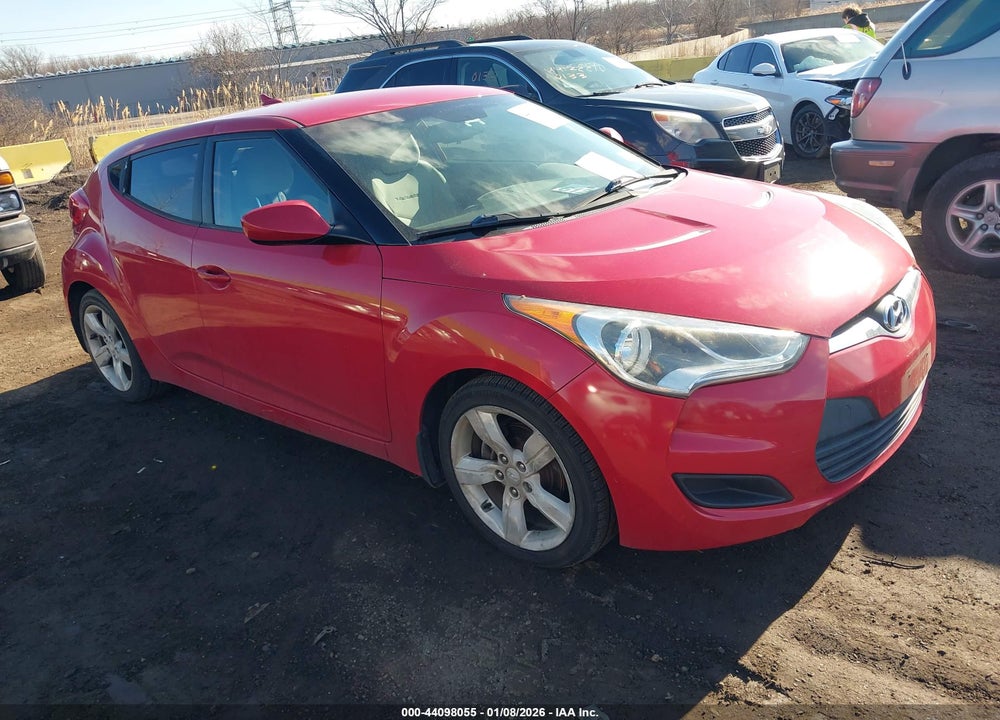 2012 HYUNDAI VELOSTER BASE W/GRAY VIN: KMHTC6AD5CU036445