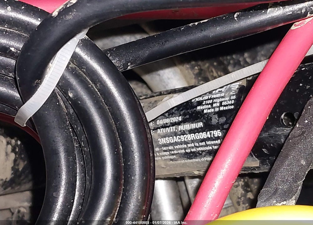 2024 POLARIS RZR TURBO R PREMIUM RIDE COMMAND VIN: 3NSGAC928RG064795