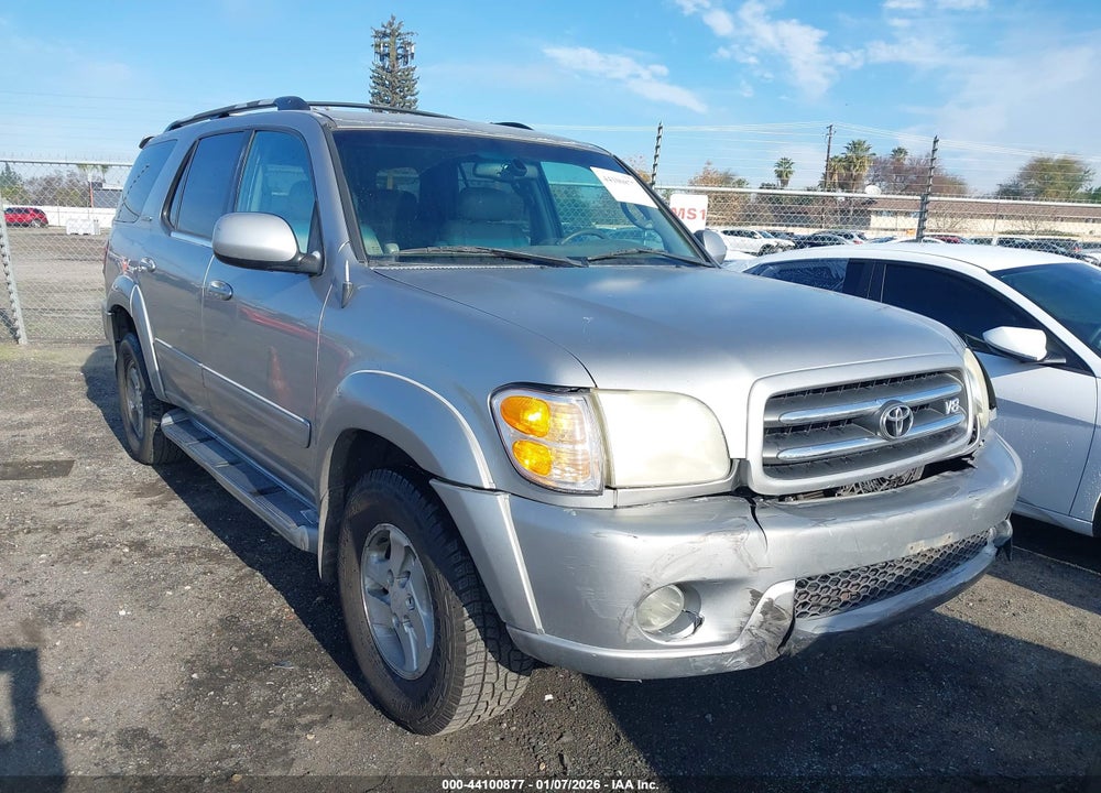 2002 TOYOTA SEQUOIA LIMITED V8 VIN: 5TDZT38A32S073022