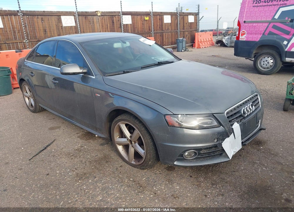 2012 AUDI A4 2.0T PREMIUM VIN: WAUFFAFL3CA119852