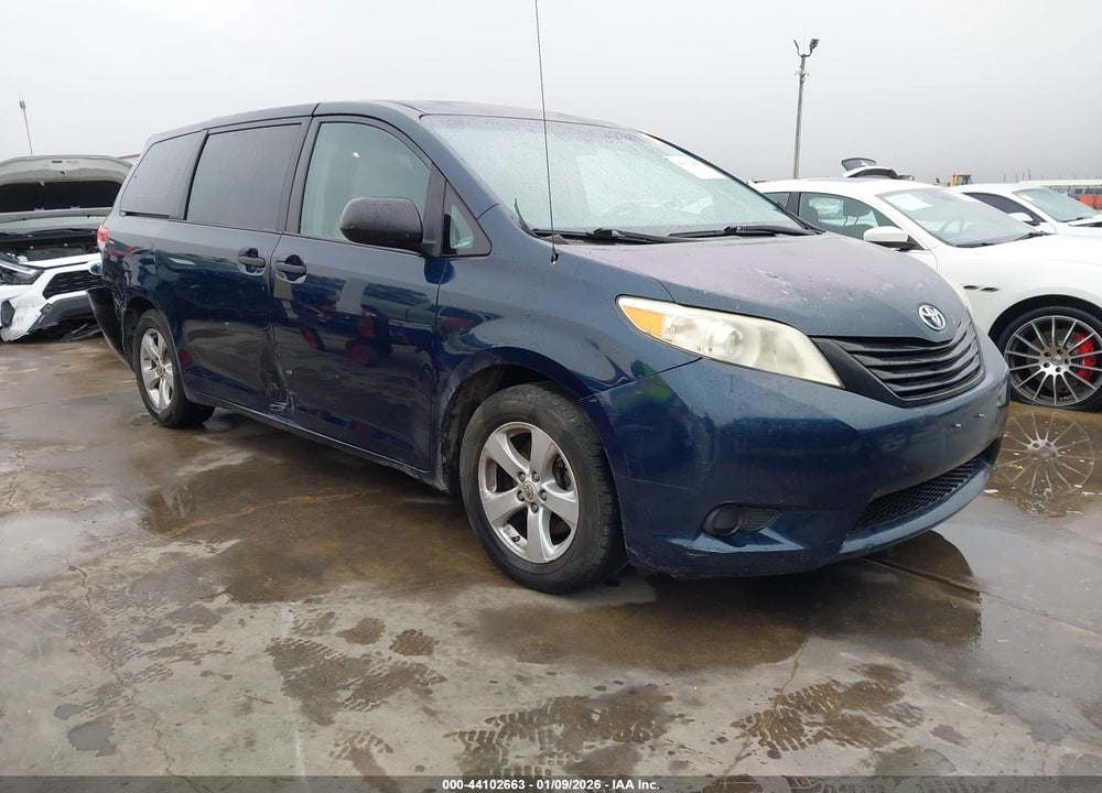 2012 TOYOTA SIENNA BASE V6 7 PASSENGER VIN: 5TDZK3DC5CS253615