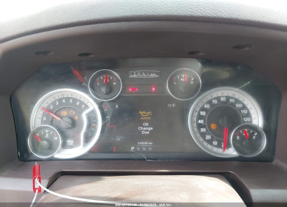 2013 RAM 1500 BIG HORN VIN: 1C6RR7LT5DS687909