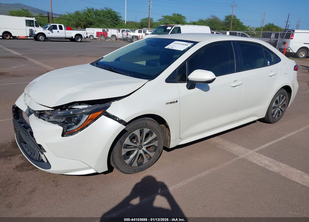 2021 TOYOTA COROLLA HYBRID LE VIN: JTDEAMDE8MJ017614