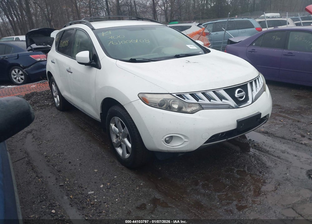2009 NISSAN MURANO SL VIN: JN8AZ18W39W109494