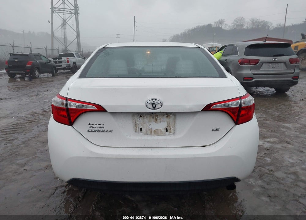 2015 TOYOTA COROLLA LE VIN: 2T1BURHE9FC456823