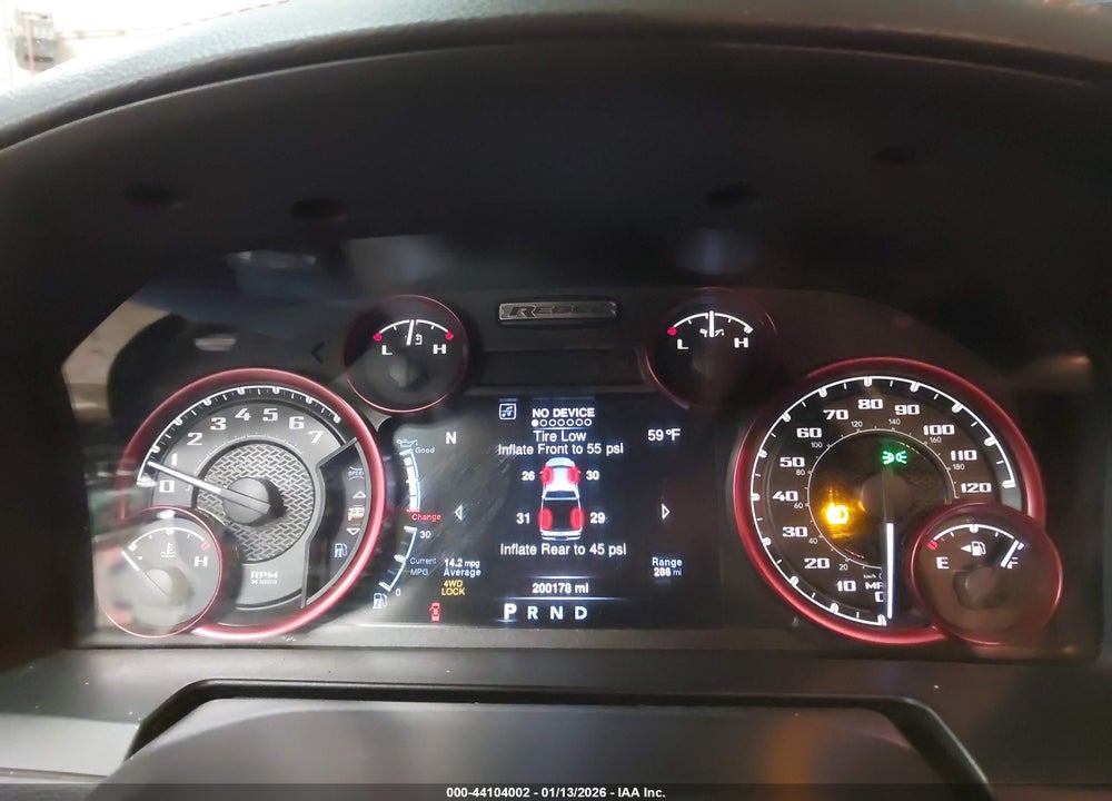 2016 RAM 1500 REBEL VIN: 1C6RR7YT7GS272457