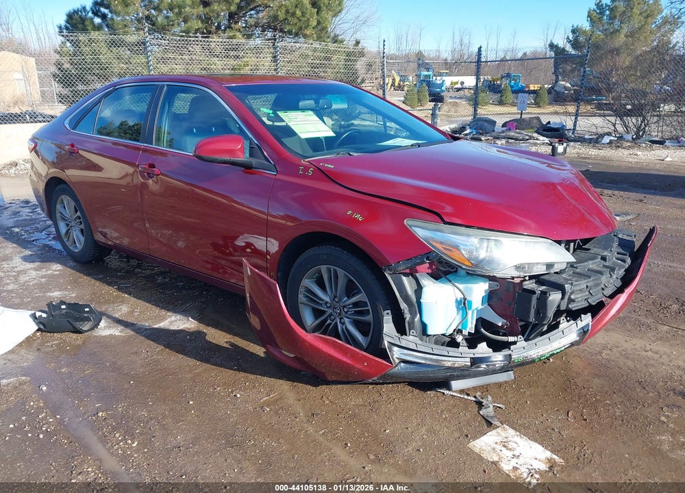 2016 TOYOTA CAMRY SE VIN: 4T1BF1FK6GU568824