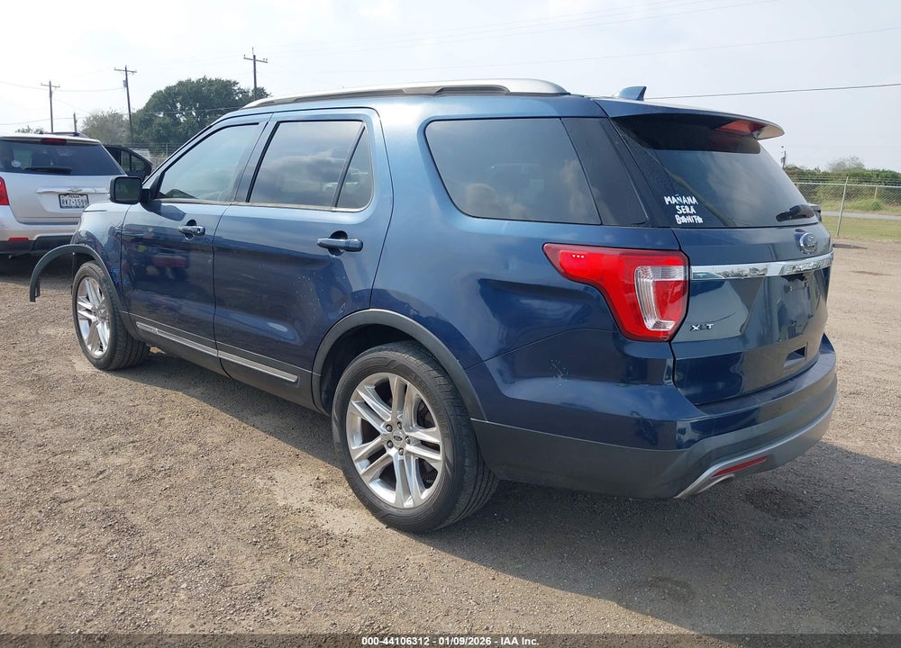 2017 FORD EXPLORER XLT VIN: 1FM5K7D85HGD40543