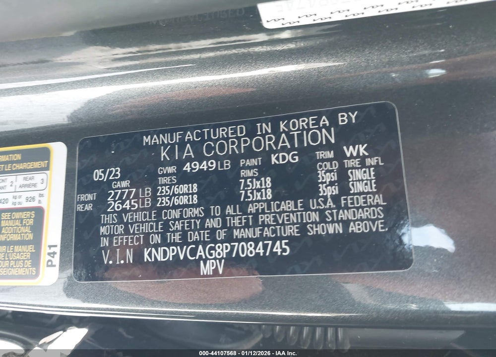 2023 KIA SPORTAGE HYBRID EX VIN: KNDPVCAG8P7084745