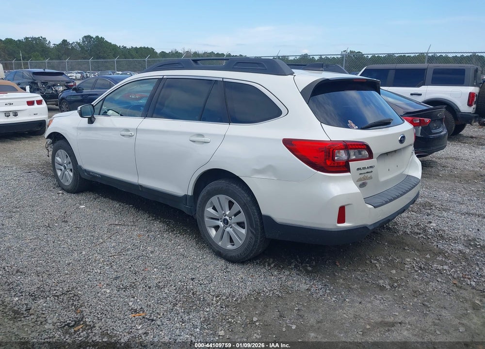 2017 SUBARU OUTBACK 2.5I PREMIUM VIN: 4S4BSAFC7H3430334