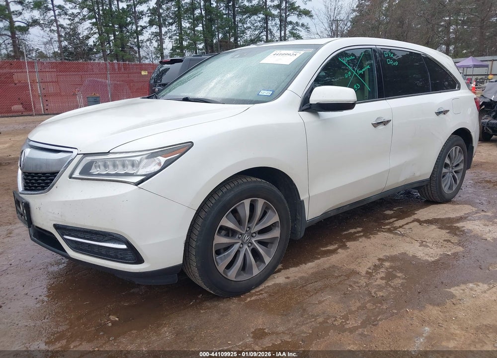 2015 ACURA MDX TECHNOLOGY PACKAGE VIN: 5FRYD4H47FB027906