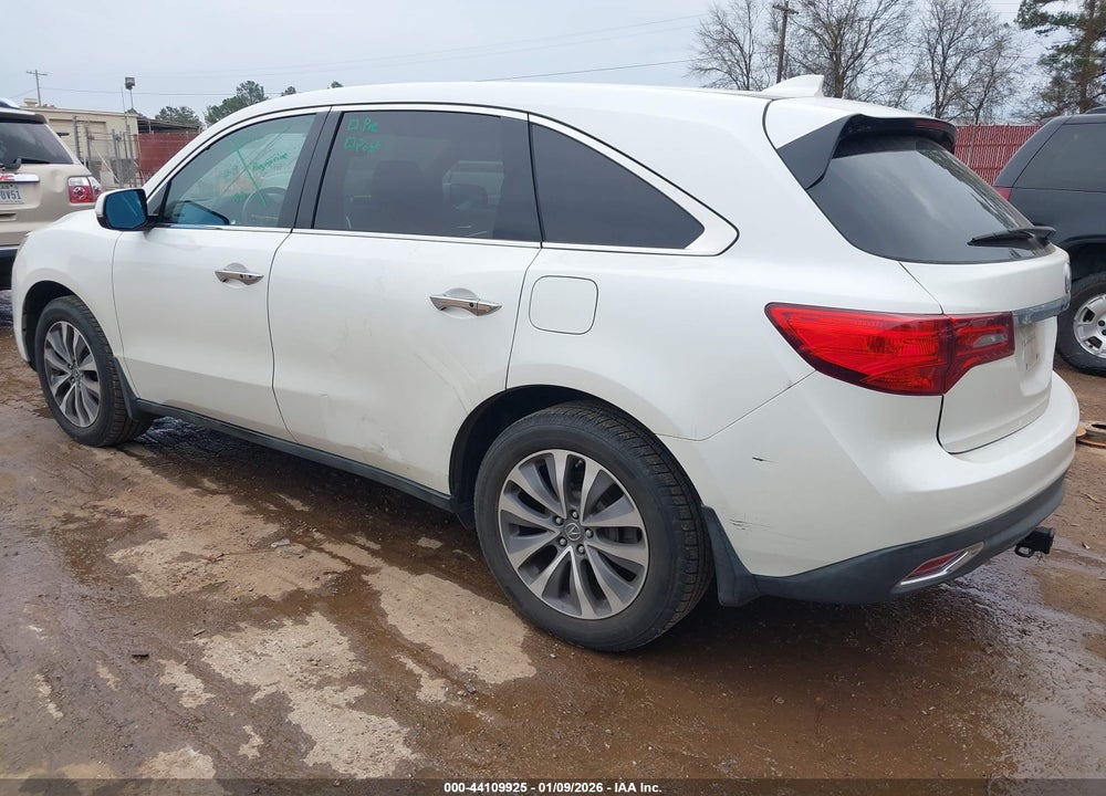 2015 ACURA MDX TECHNOLOGY PACKAGE VIN: 5FRYD4H47FB027906