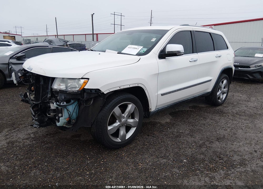 2012 JEEP GRAND CHEROKEE OVERLAND VIN: 1C4RJECG8CC162326