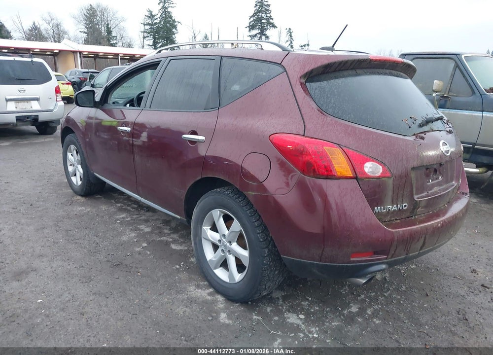 2009 NISSAN MURANO LE VIN: JN8AZ18W89W136240