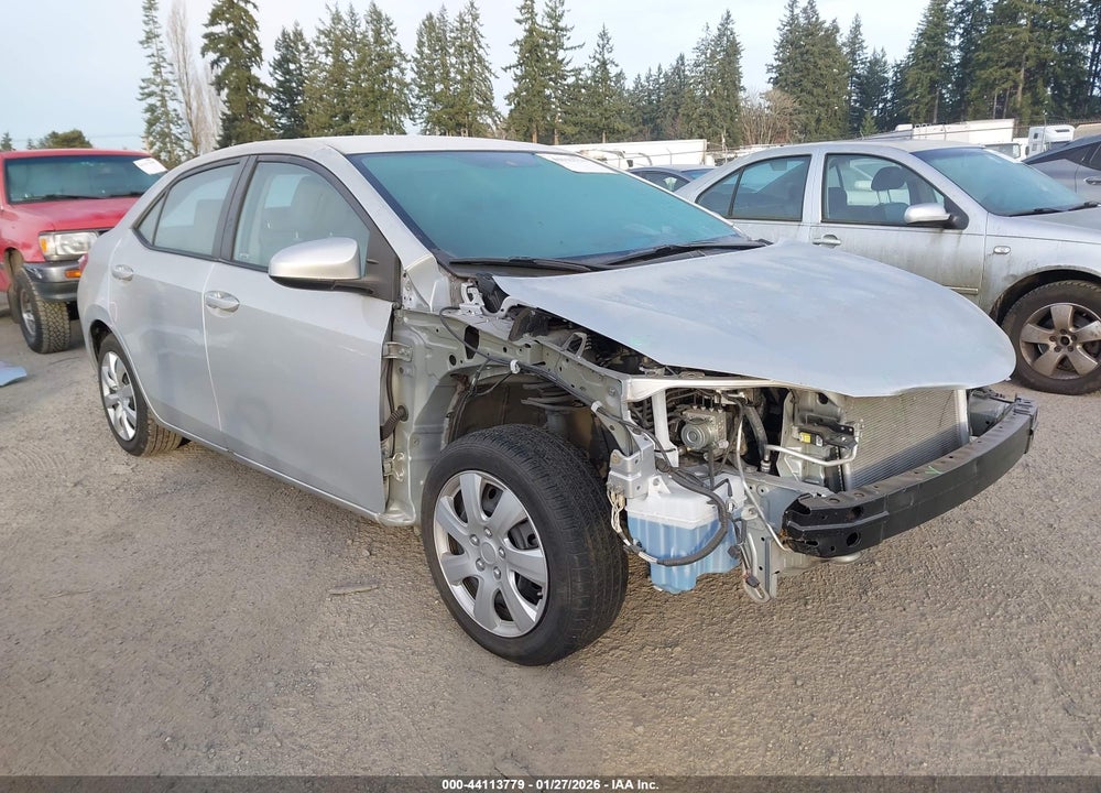 2016 TOYOTA COROLLA LE VIN: 2T1BURHE1GC609860