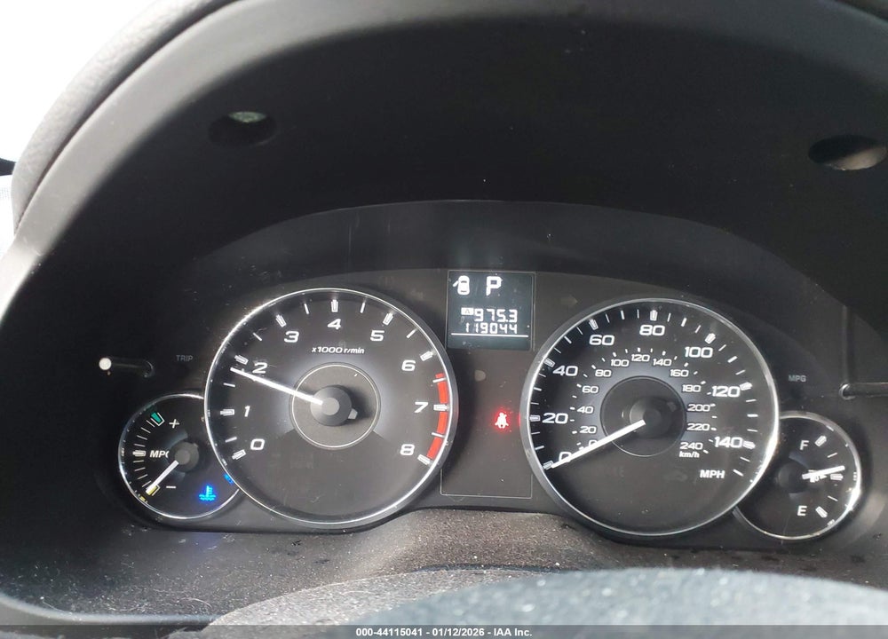 2012 SUBARU LEGACY 2.5I VIN: 4S3BMBA6XC3028287