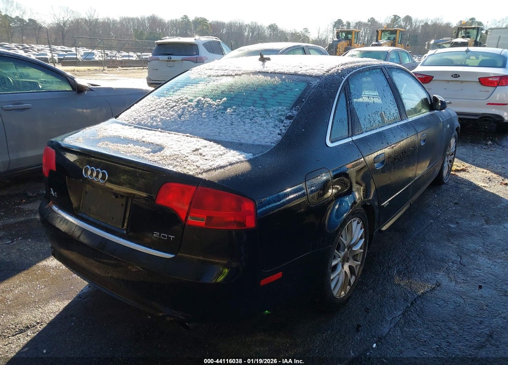 2008 AUDI A4 2.0T/2.0T SPECIAL EDITION VIN: WAUAF78E58A136168