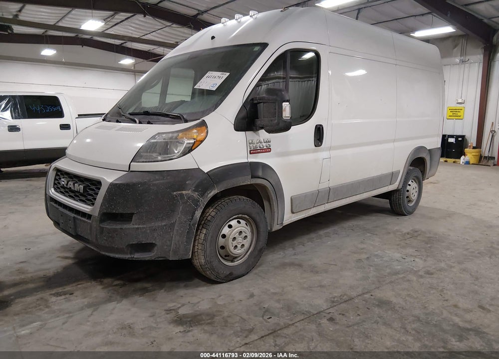 2020 RAM PROMASTER 1500 HIGH ROOF 136 WB VIN: 3C6TRVBG9LE138987