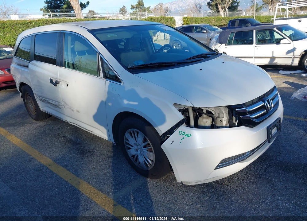 2015 HONDA ODYSSEY LX VIN: 5FNRL5H29FB053677