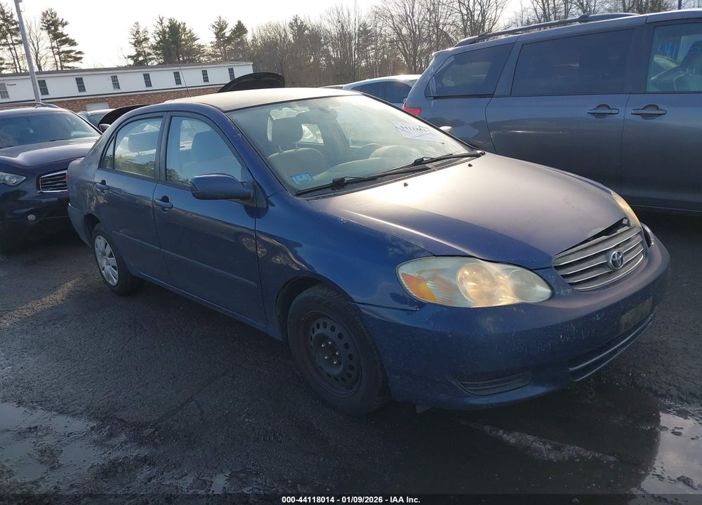 2003 TOYOTA COROLLA LE VIN: JTDBR38E630048025