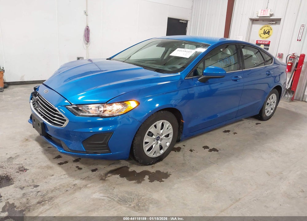 2019 FORD FUSION S VIN: 3FA6P0G75KR112553