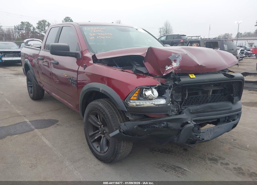 2022 RAM 1500 CLASSIC WARLOCK  4X4 6'4 BOX VIN: 1C6RR7GG4NS156361
