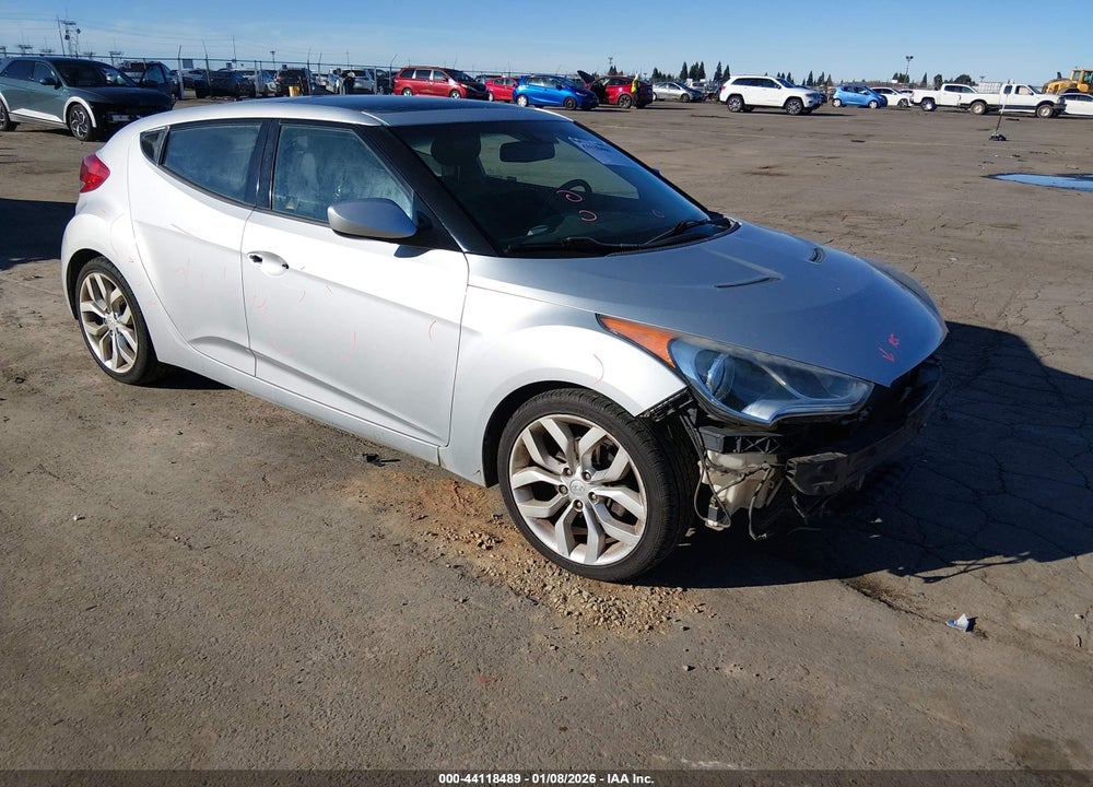 2013 HYUNDAI VELOSTER BASE W/BLACK VIN: KMHTC6AD7DU117223