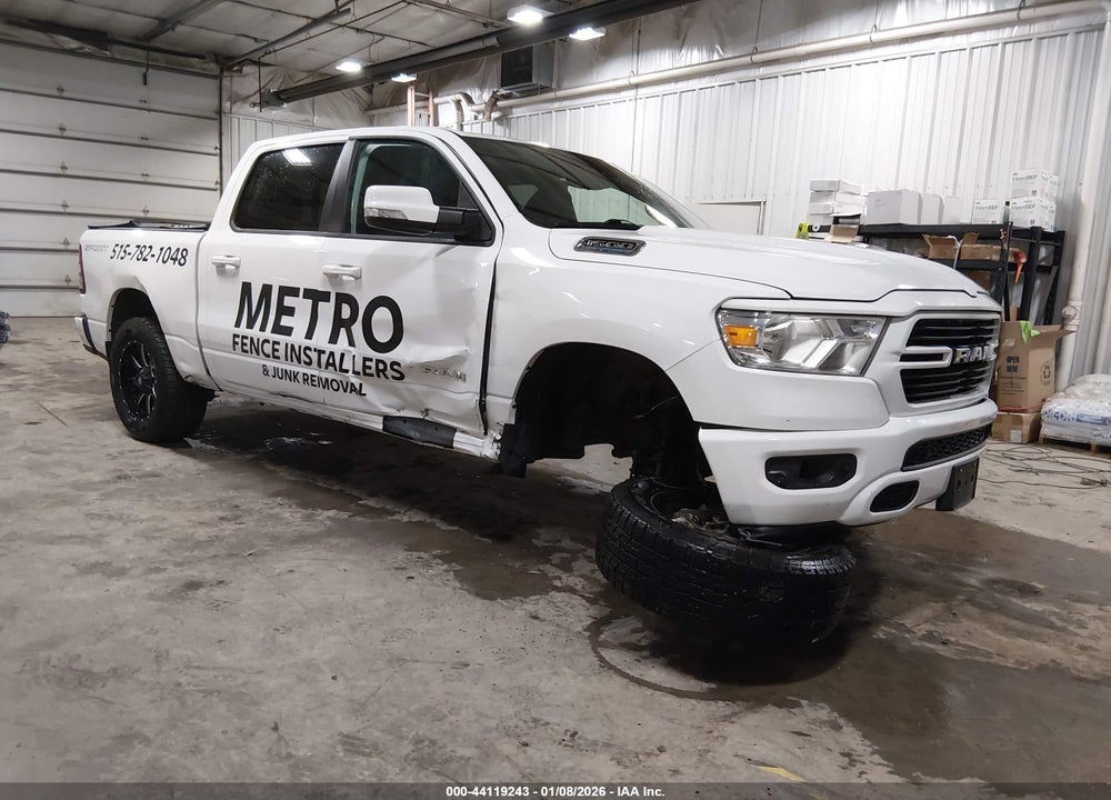 2021 RAM 1500 BIG HORN  4X4 5'7 BOX VIN: 1C6SRFFT3MN799565