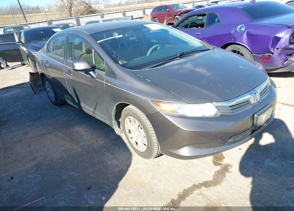 2012 HONDA CIVIC LX VIN: JHMFB2F54CS001467
