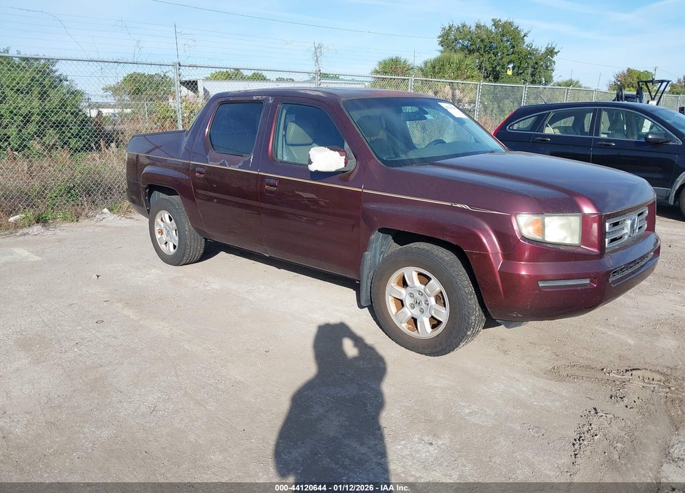 2007 HONDA RIDGELINE RTL VIN: 2HJYK16507H509545